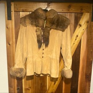 VINTAGE Fox & Suede Jacket